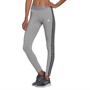Adidas Women's Gray Cotton Leggings